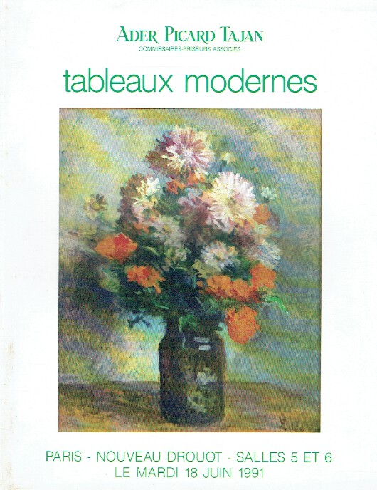 Ader Picard Tajan June 1991 Modern Paintings