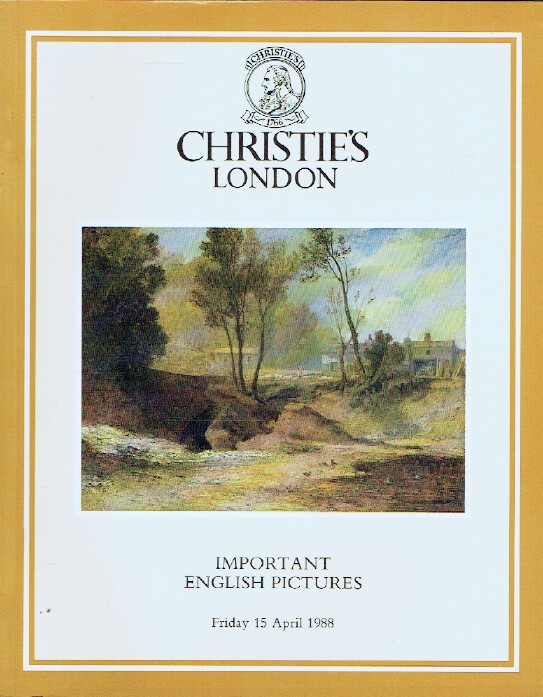 Christies April 1988 Important English Pictures