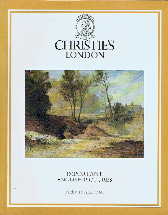 Christies April 1988 Important English Pictures - Click Image to Close