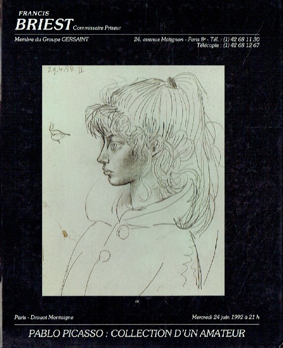 Briest June 1992 Pablo Picasso - Collection of an Enthusiast - Click Image to Close