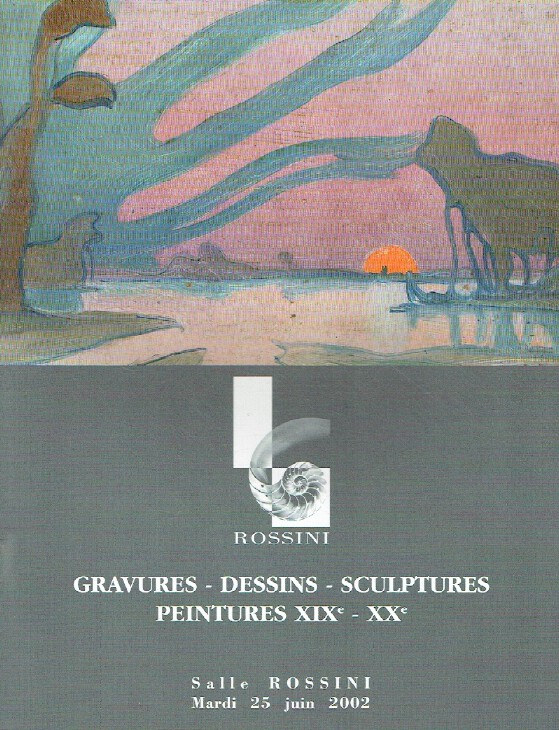 Rossini June 2002 19th & 20th Century Paintings, Engravings & Sculptures