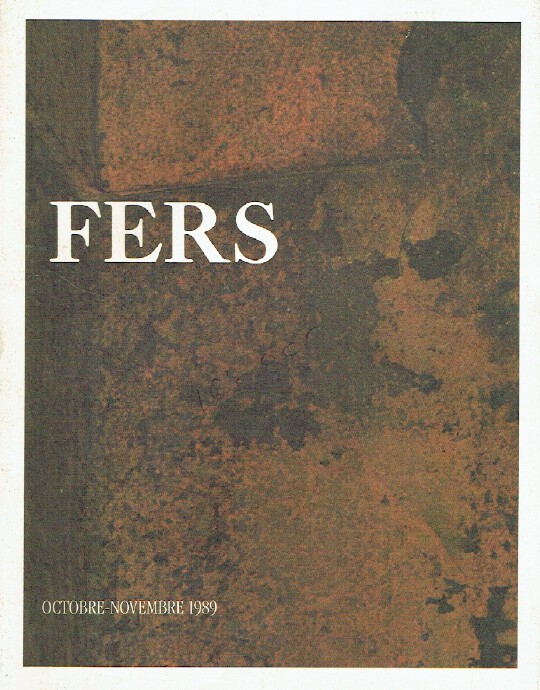 J G M. Galerie October - November 1989 Fers - 20th Century Art
