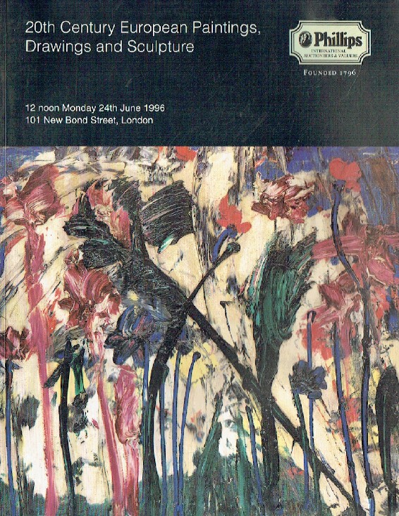 Phillips June 1996 20th Century European Paintings, Drawings & Sculptures