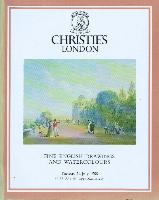 Christies July 1988 Fine English Drawings and Watercolours