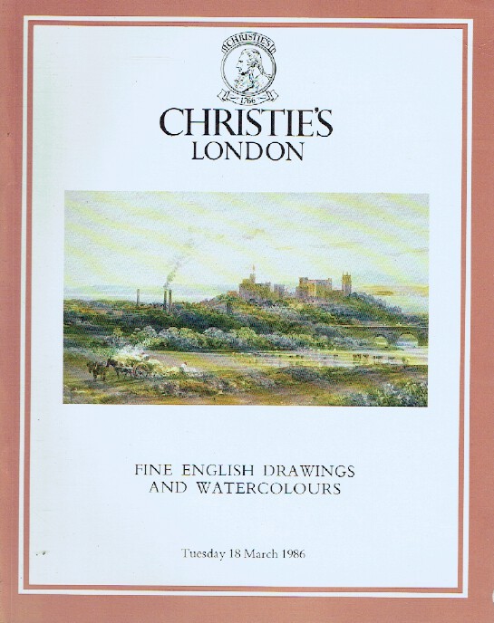 Christies March 1986 Fine English Drawings and Watercolours