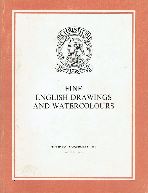 Christies November 1981 Fine English Drawings and Watercolours