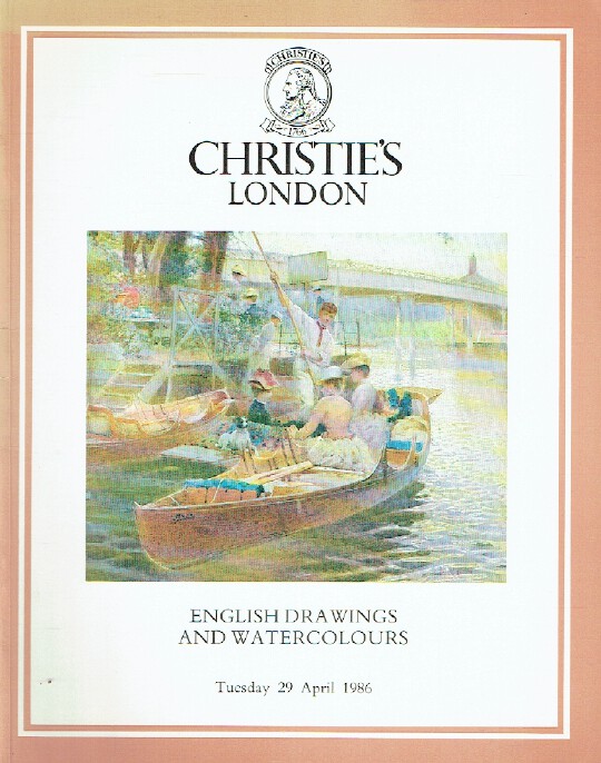Christies April 1986 English Drawings and Watercolours (Digital Only)
