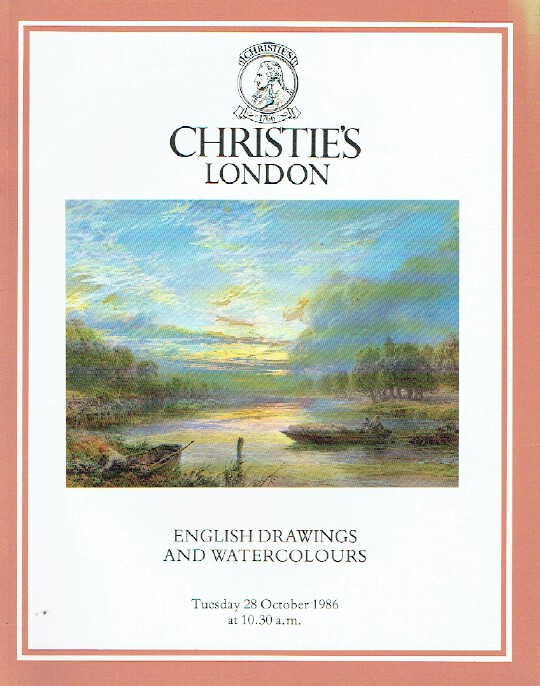 Christies October 1986 English Drawings & Watercolours (Digital only)