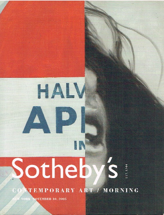 Sothebys November 2005 Contemporary Art - Morning
