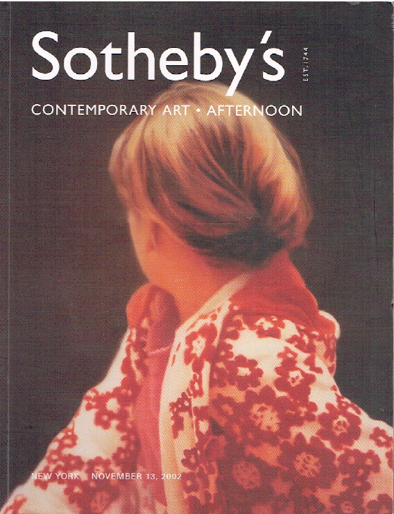 Sothebys November 2002 Contemporary Art - Part II - Afternoon