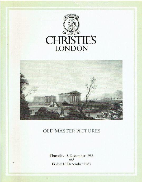 Christies December 1983 Old Master Pictures [w_wat.675] - £14.00