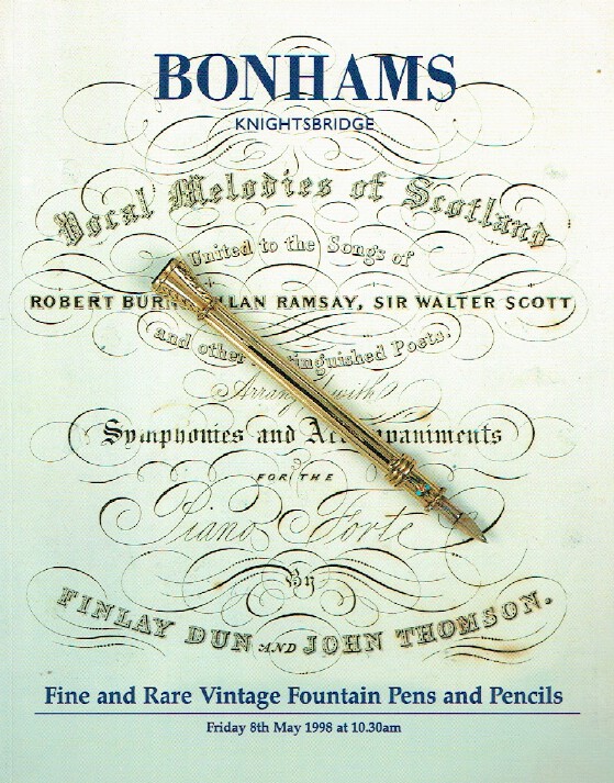 Bonhams May 1998 Fine and Rare Vintage Fountain Pens and Pencils