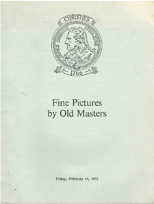 Christies February 1975 Fine Pictures by Old Masters