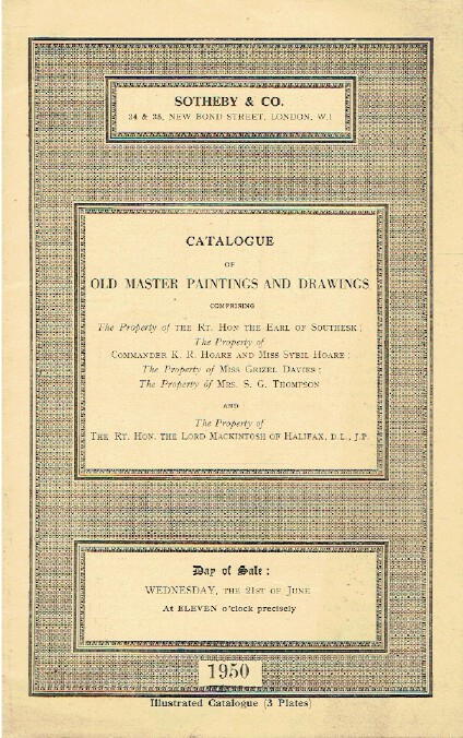 Sothebys June 1950 Old Master Paintings & Drawings (Digital only)