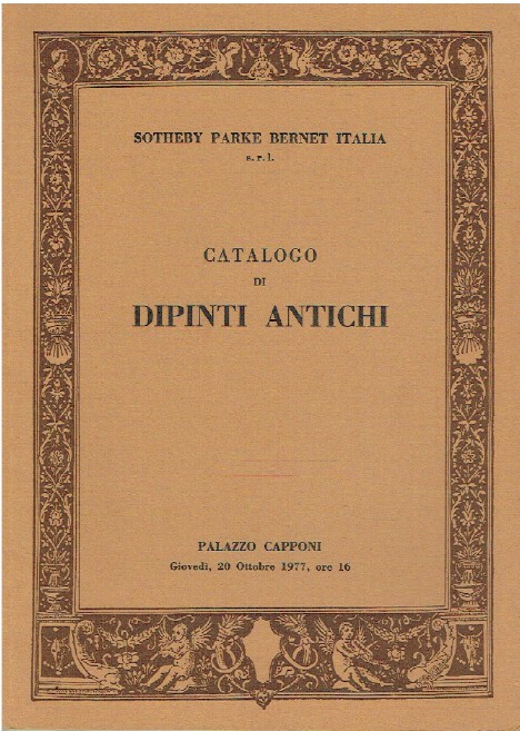 Sothebys October 1977 Old Master Drawings