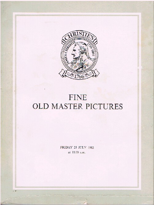 Christies July 1982 Fine Old Master Pictures