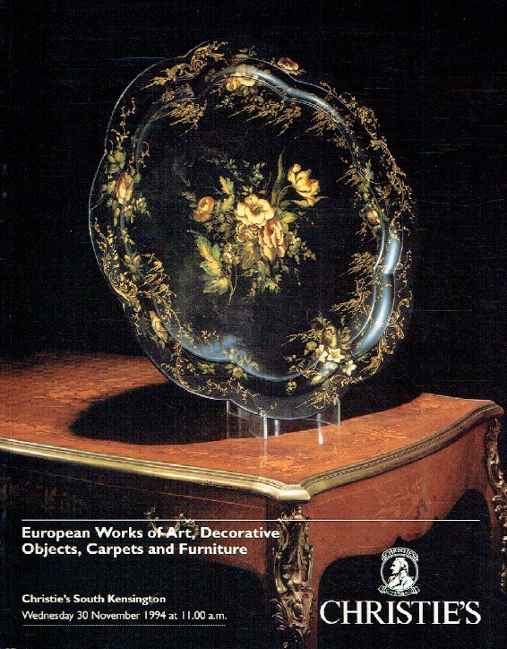 Christies November 1994 European WOA, Decorative Objects, Carpets & Furniture