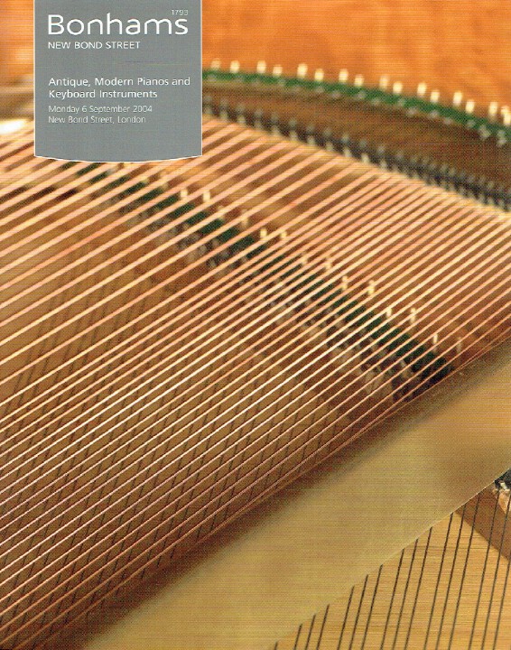 Bonhams September 2004 Antique, Modern Pianos and Keyboard Instruments