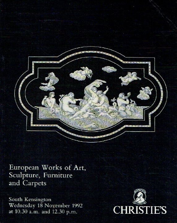 Christies November 1992 European Works of Art, Sculpture (Digital only)