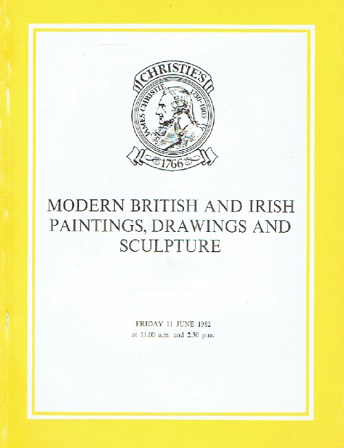 Christies June 1982 Modern British and Irish Paintings, Drawings & Sculpture