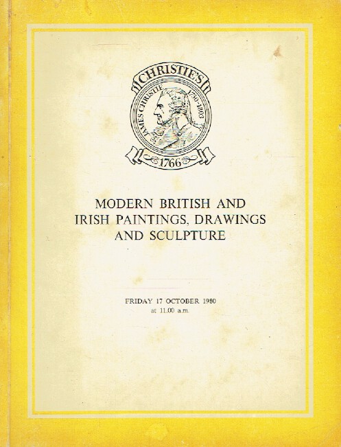 Christies October 1980 Modern British and Irish Paintings, Drawings & Sculpture