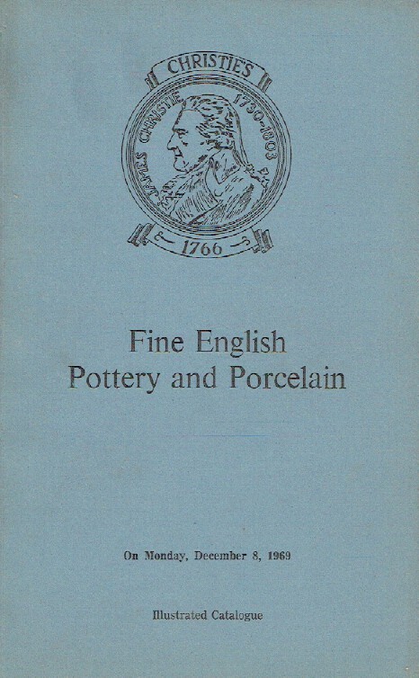 Christies December 1969 Fine English Pottery and Porcelain