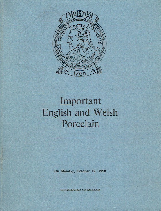 Christies October 1970 Important English and Welsh Porcelain