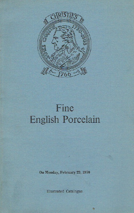 Christies February 1970 Fine English Porcelain