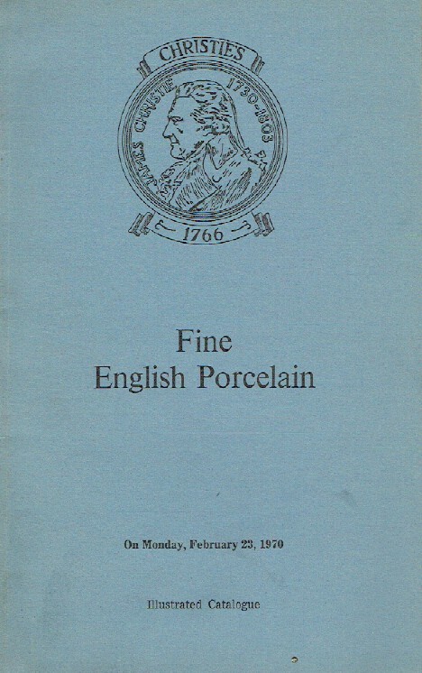 Christies February 1970 Fine English Porcelain