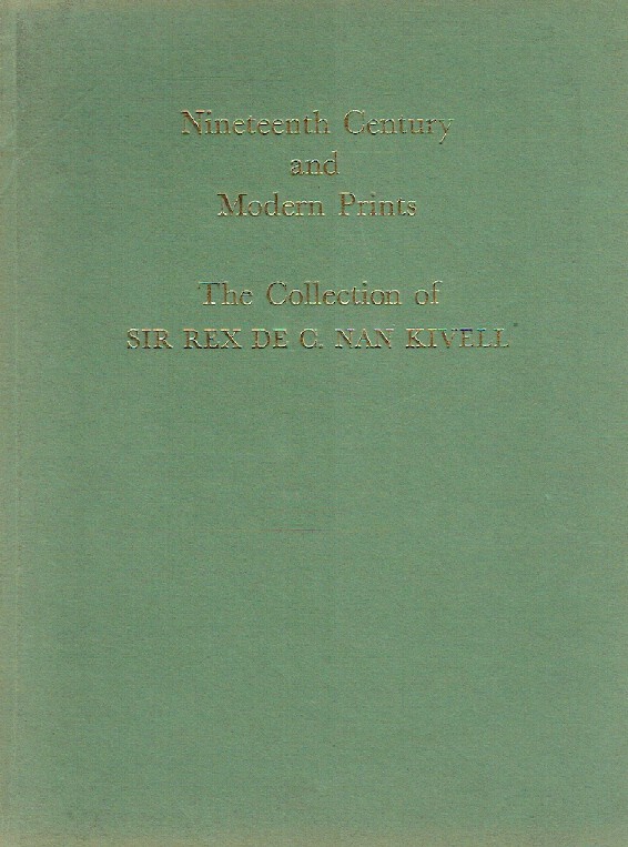 Sothebys 1977 19th Century & Modern Prints - Kivell Collection (Digital only)