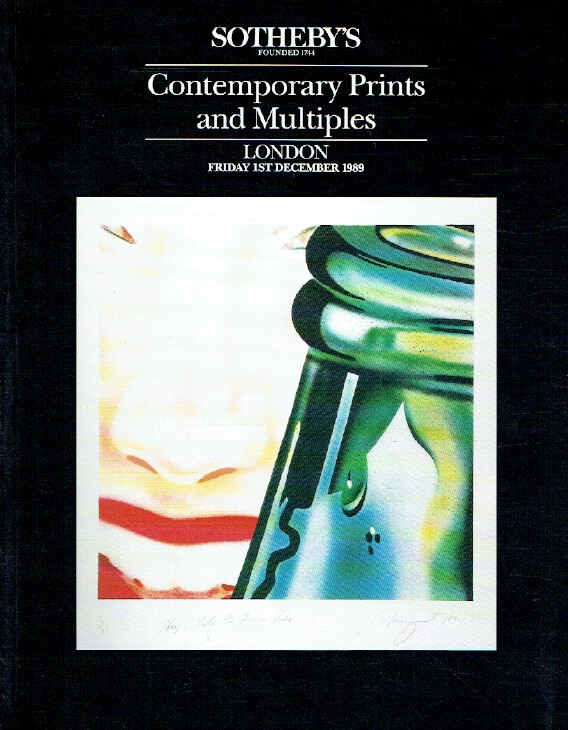 Sothebys December 1989 Contemporary Prints & Multiples