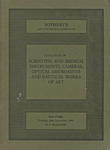 Sothebys 1983 Scientific & Medical Instruments, Cameras, Optical