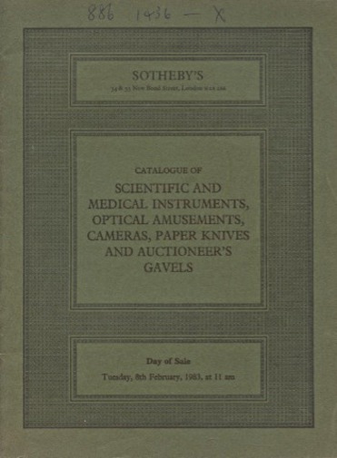Sothebys 1983 Scientific & Medical Instruments, Optical, Cameras