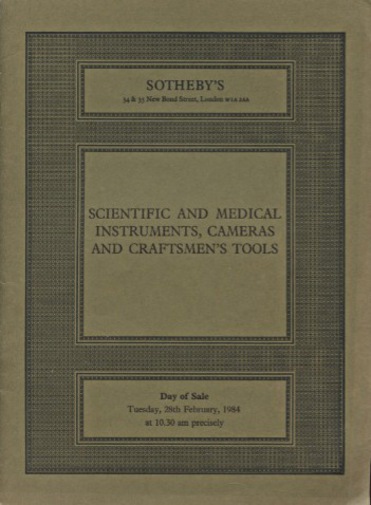 Sothebys 1984 Scientific and Medical Instruments, Cameras