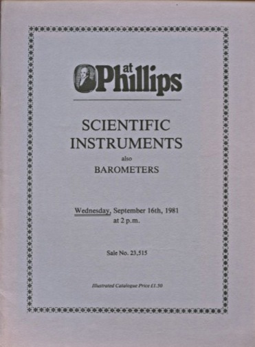 Phillips 1981 Scientific Instruments also Barometers