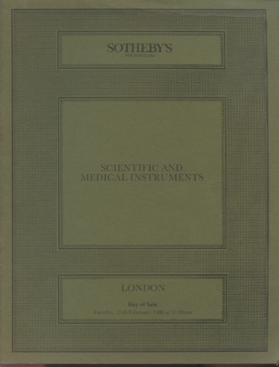 Sothebys 1986 Scientific and Medical Instruments (Digital only)