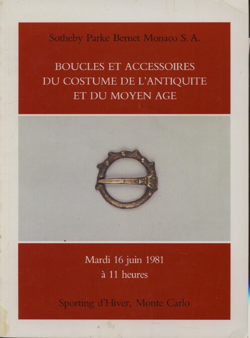 Sothebys 1981 Buckles & Accessories of the Middle Ages - Click Image to Close