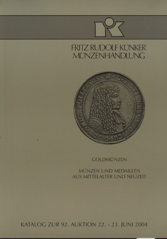 Kunker 2004 Gold Coins, Coins & Medals from Middle Ages - Click Image to Close