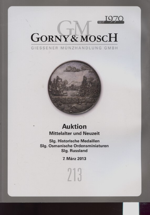 Gorny & Mosch 2013 Coins and Medals