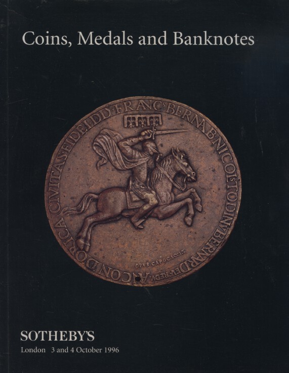 Sothebys October 1996 Coins, Medals and Banknotes (Digital Only)