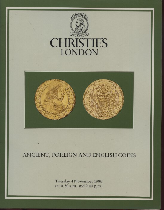 Christies 1986 Ancient Foreign and English Coins