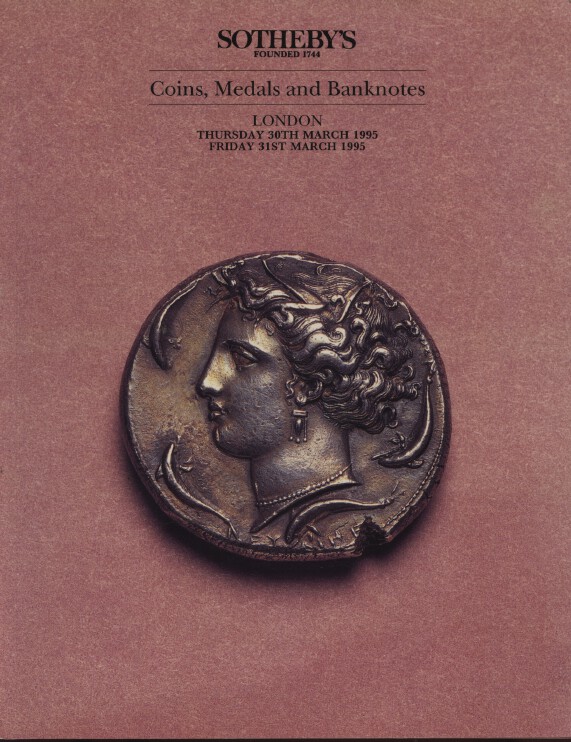 Sothebys March 1995 Coins, Medals and Banknotes