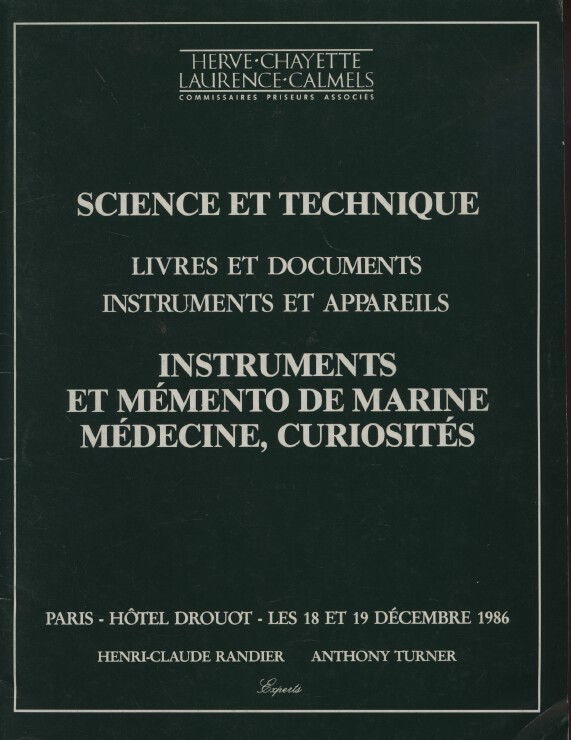 Herve-Chayette 1986 Science & Technology, Instruments