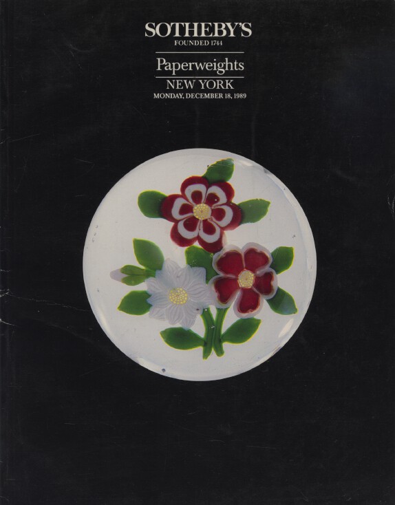 Sothebys 1989 Paperweights - Click Image to Close