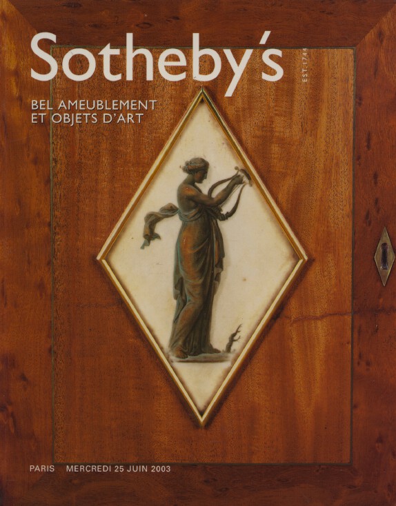 Sothebys 2003 French Furniture & Objects of Art