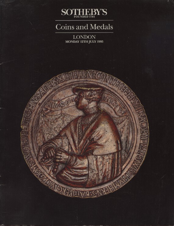 Sothebys July 1993 Coins & Medals (Digital Only)
