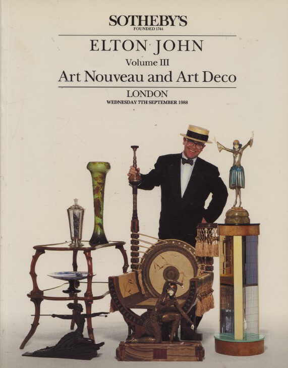 Sothebys 1988 Elton John Volume III Art Nouveau & Art Deco