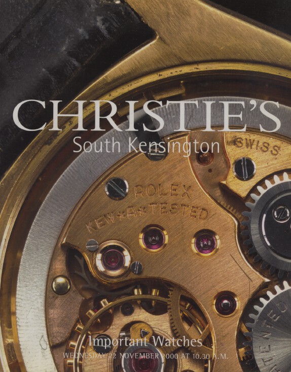 Christies November 2000 Important Watches