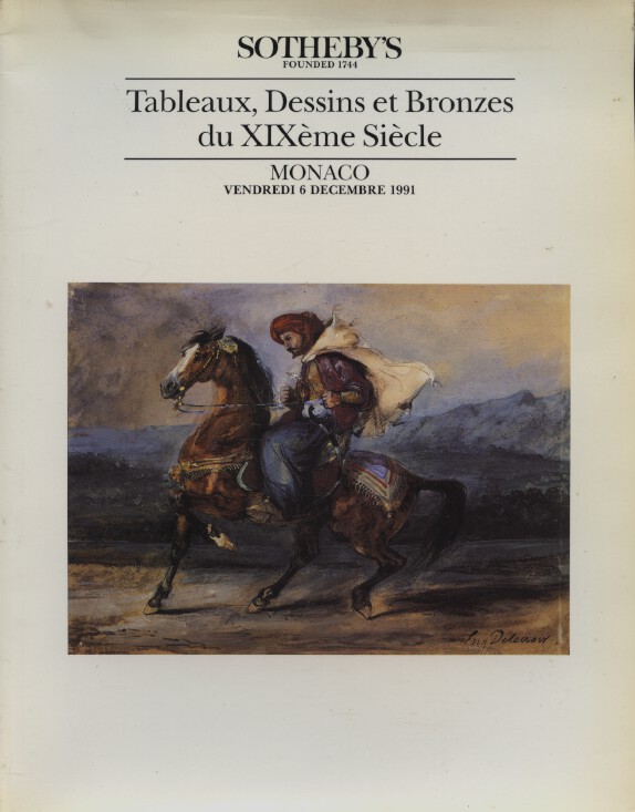 Sothebys 1991 19th C. European Paintings, Drawings & Bronzes