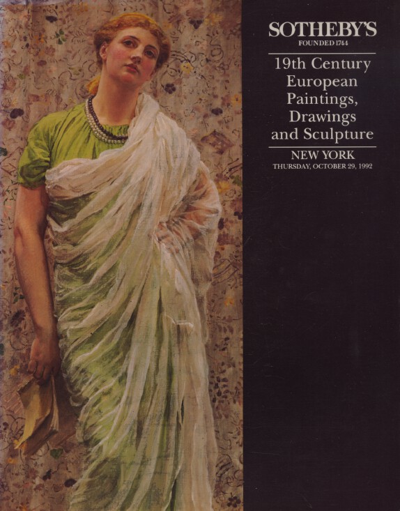 Sothebys 1992 19th C. European Paintings, Drawings & Sculpture